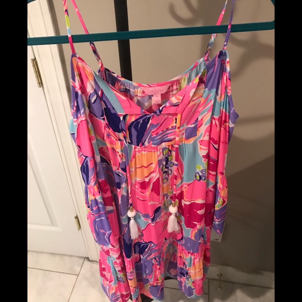 Like Brand New! Lilly Pulitzer Cold Shoulder Dress